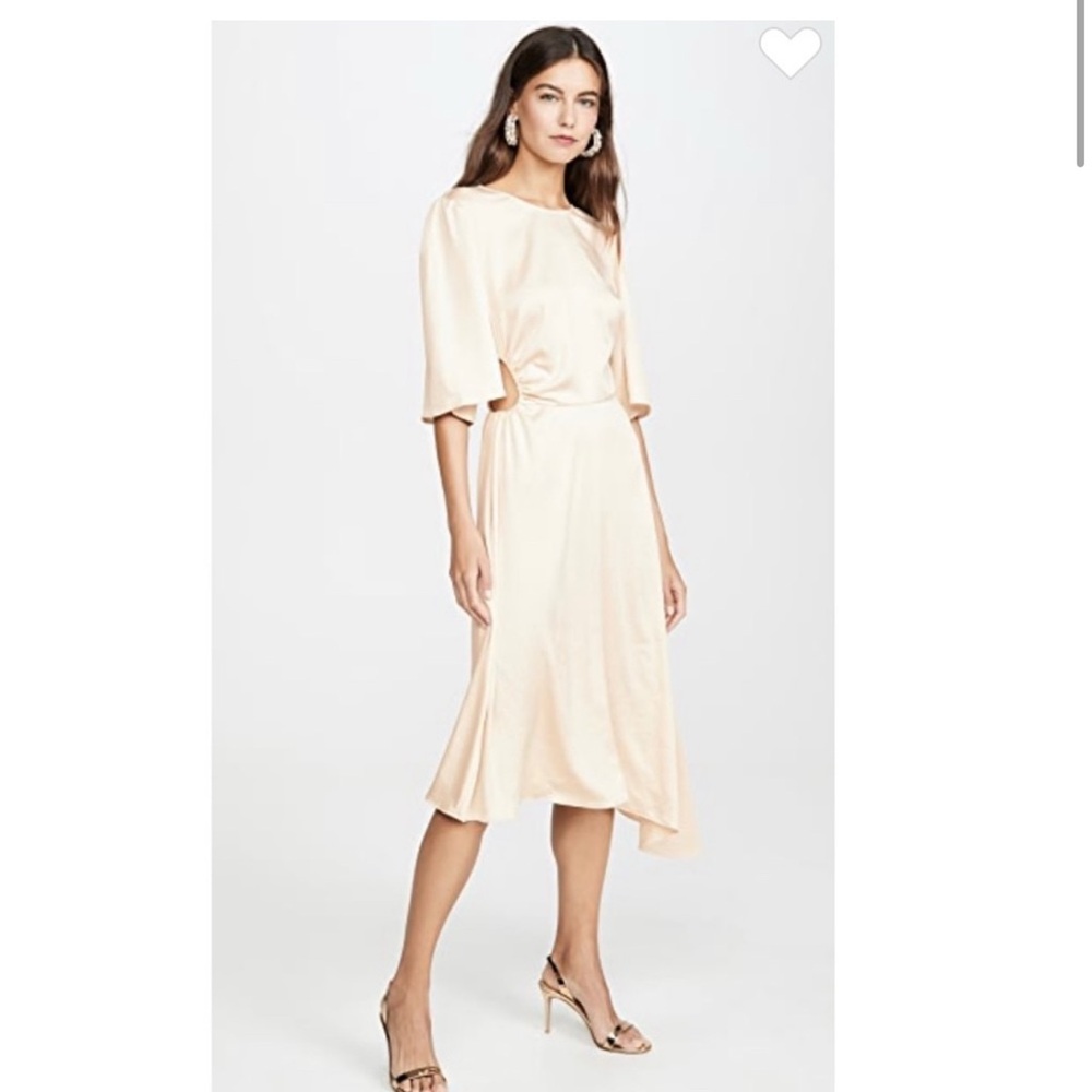 BA&SH champagne colored Nora dress
